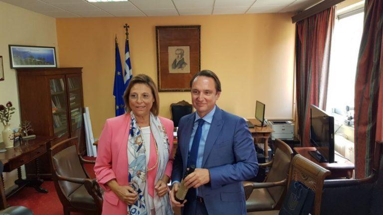Την Αντιπεριφερειάρχη Κέρκυρας Μελίτα Ανδριώτη επισκέφθηκε o Πρέσβης της Ουκρανίας  Sergii Shutenko (photos)