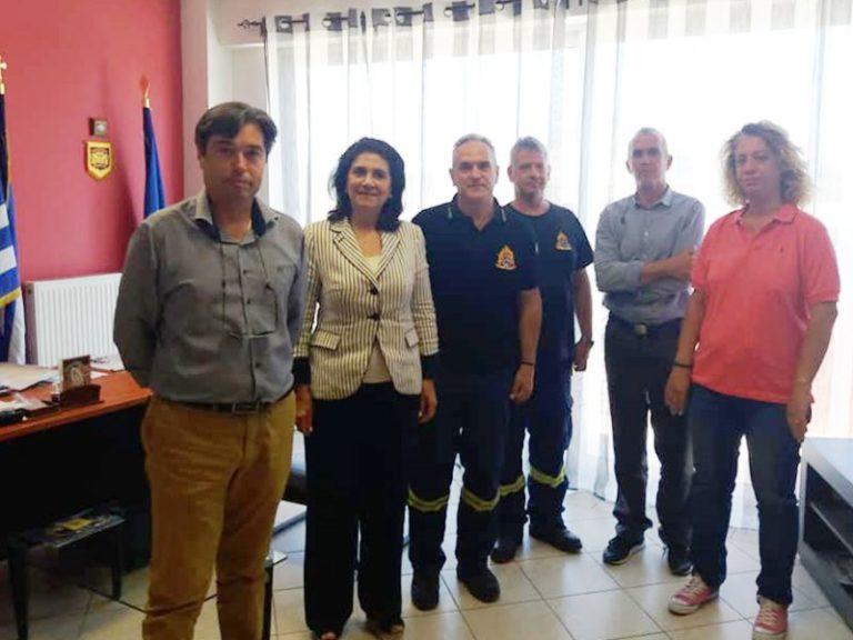 Ρόδη Κράτσα-Τσαγκαροπούλου  |  Επίσκεψη στα Σώματα Ασφαλείας στη Ζάκυνθο (photos)