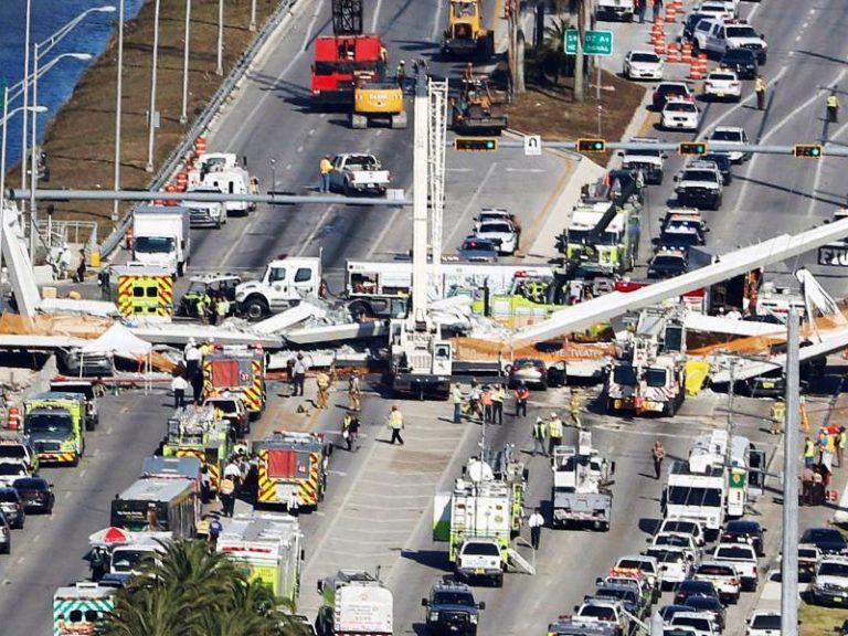 ΗΠΑ | Κατάρρευση πεζογέφυρας στο Μαϊάμι – Τουλάχιστον 4 νεκροί