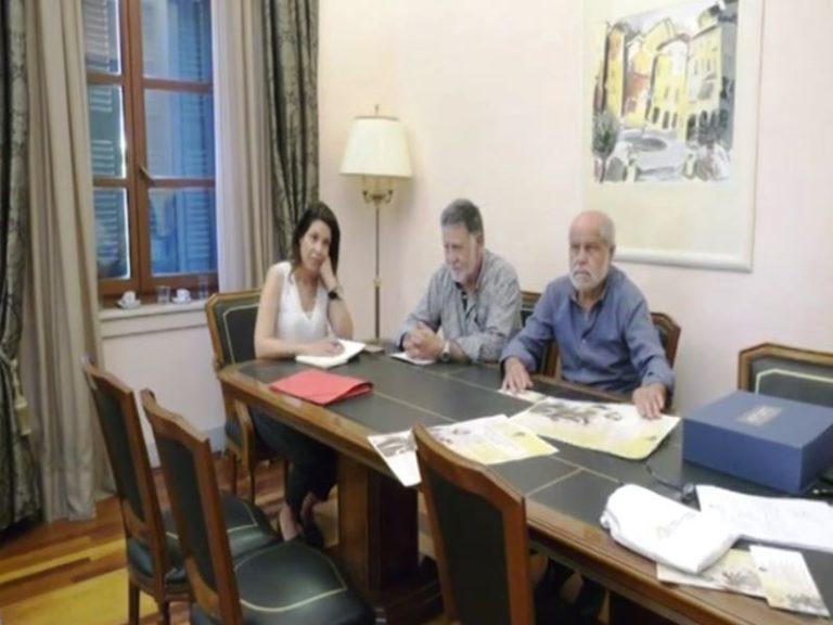 Κέρκυρα  |  Συνάντηση Νικολούζου με Υδραίου, Μαχειμάρη, Λέσση (video)