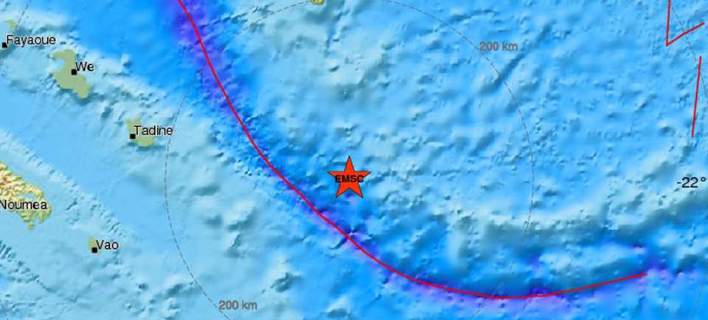 Σεισμός 7 Ρίχτερ στον Νότιο Ειρηνικό