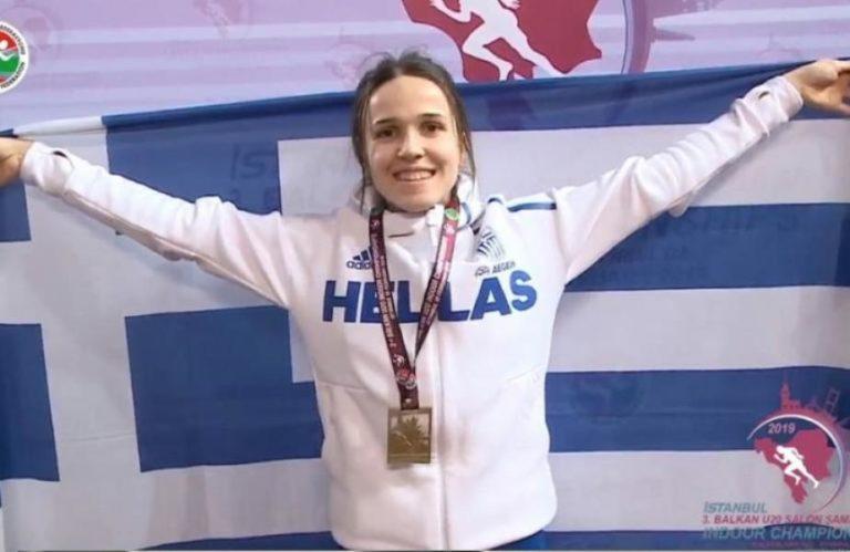 Πρώτη και “χρυσή” η  Σπυριδούλα Καρύδη στο Βαλκανικό Πρωτάθλημα Κ20