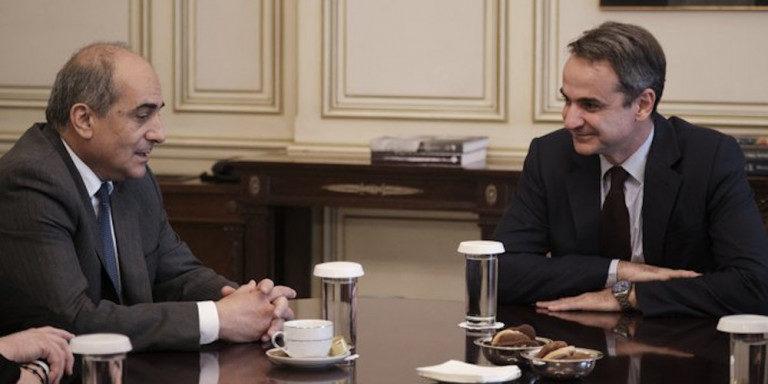 Συνάντηση Μητσοτάκη με τον πρόεδρο της Βουλής των Αντιπροσώπων της Κυπριακής Δημοκρατίας