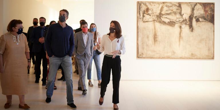 Επίσκεψη Μητσοτάκη στο Μουσείο Σύγχρονης Τέχνης: Είπαμε θα το ανοίξουμε και το ανοίξαμε [εικόνες]
