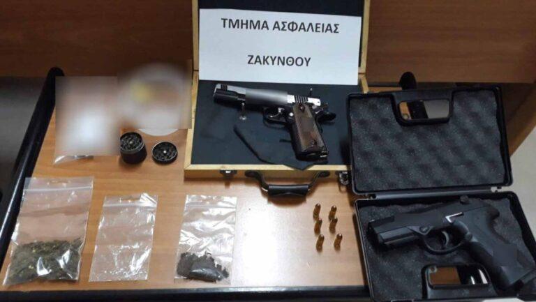 Ζάκυνθος: Συνελήφθη για κατοχή ναρκωτικών ουσιών και παραβάσεις της νομοθεσίας περί όπλων