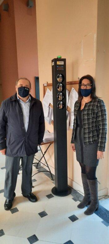 Δήμος Κ.Κέρκυρας: Τοποθετήθηκαν θερμοστήλες για την μέτρηση θερμοκρασίας των πολιτών