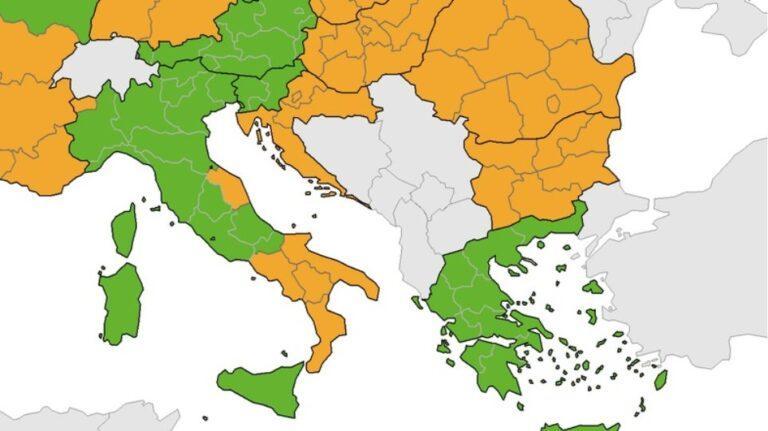 ECDC: Παραμένει «πράσινη» η Ελλάδα στον δείκτη θετικότητας – Κάτω από 4%
