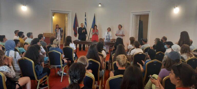 Η Δήμαρχος Κεντρικής Κέρκυρας υποδέχθηκε την αποστολή μαθητών του προγράμματος Erasmus Plus